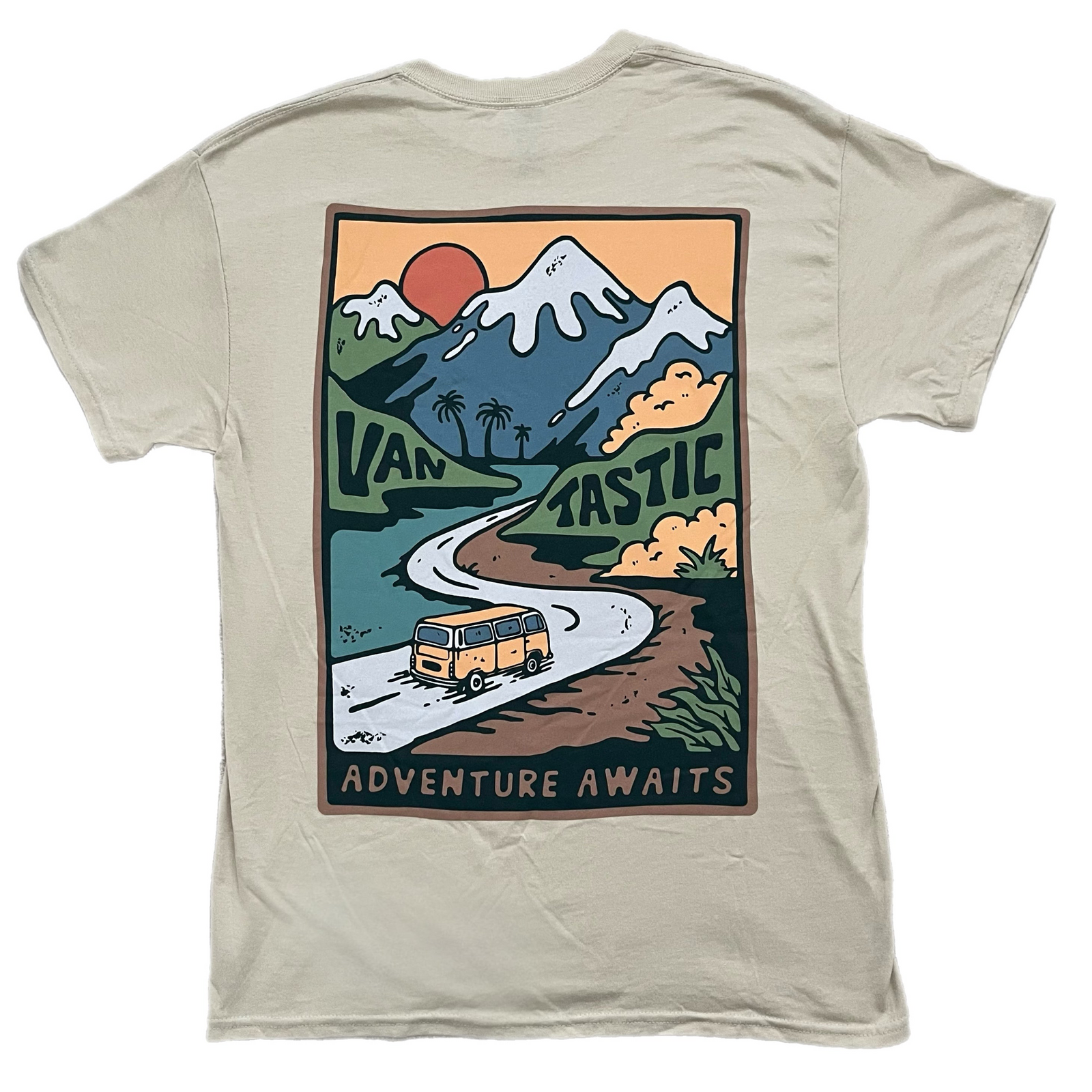 Adventure Awaits T-Shirt - Sand