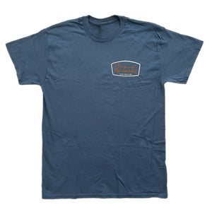 Deluxe outline short-sleeve t-shirt - indigo