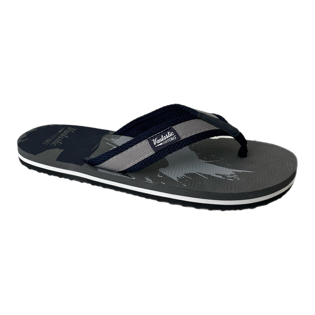 Men's flip-flops Charcoal/Navy/Grey