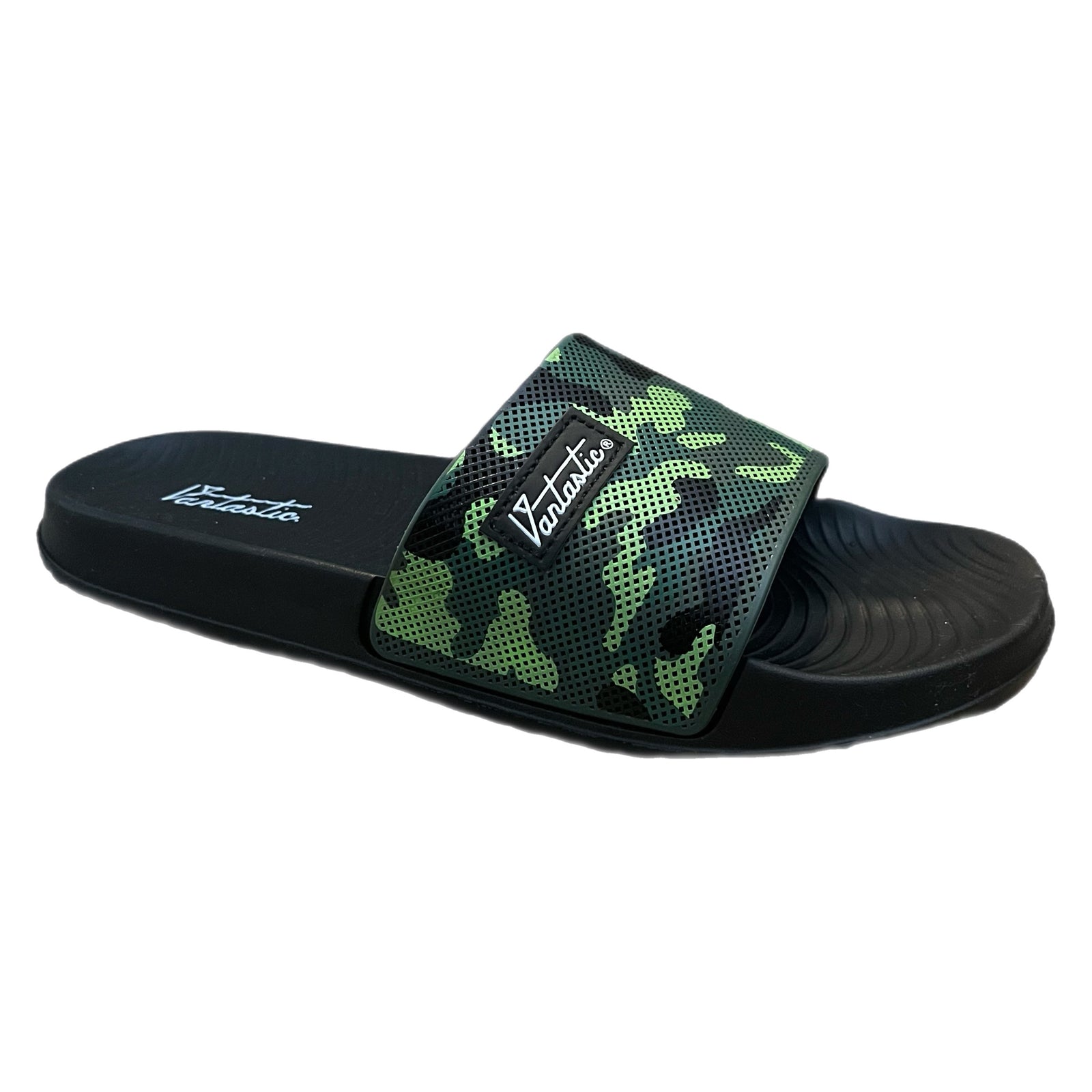 Men's Sliders - Green Camo