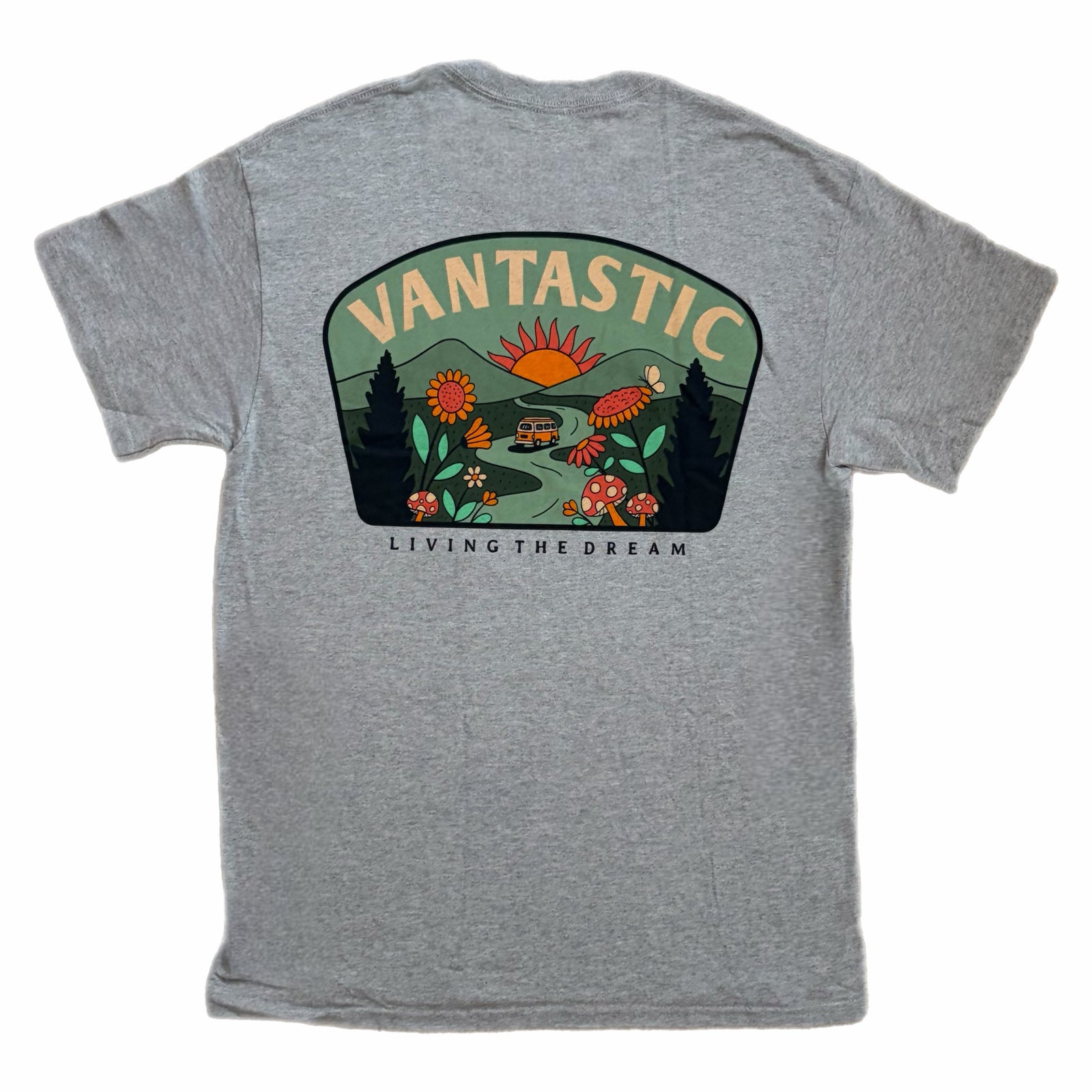 Living the dream T-Shirt - Heather grey
