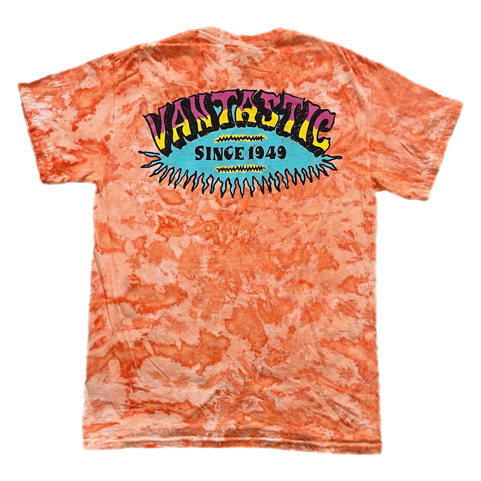 Tie-dye Surf t-shirt - Orange Blaster Wash