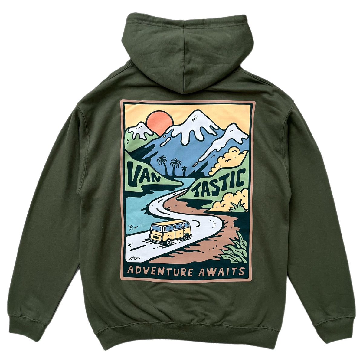 Adventure awaits Hoody - Army green