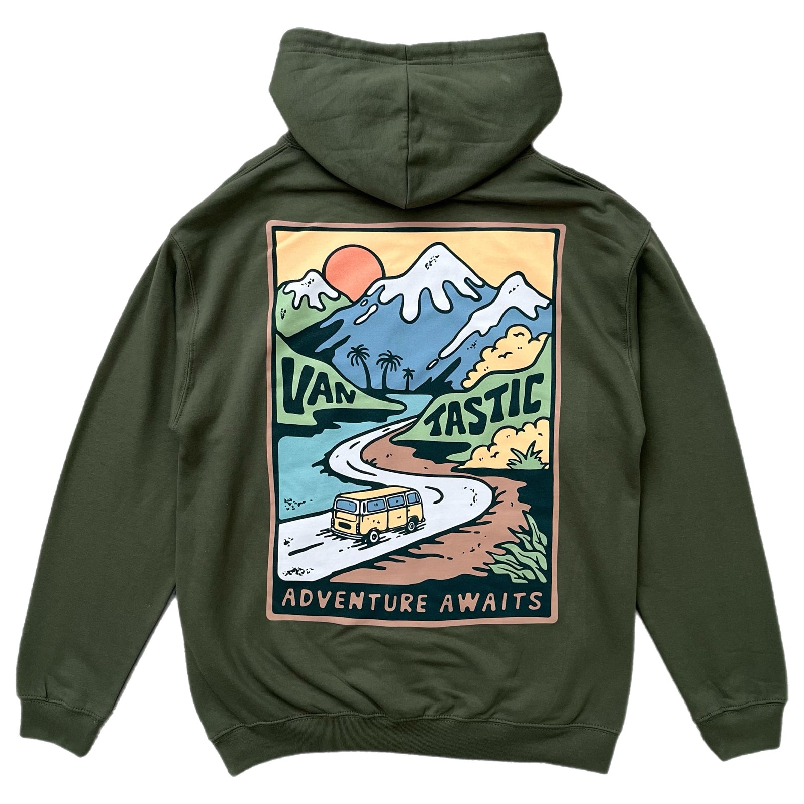 Adventure awaits Hoody - Army green