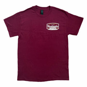 Vantastic customs T-shirt - maroon