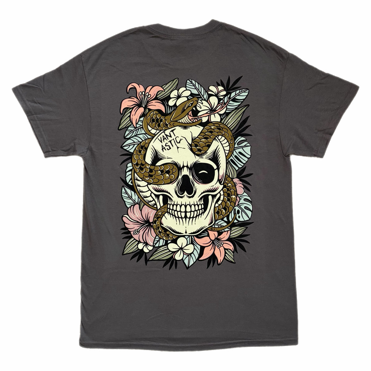Skull island t-shirt - charcoal