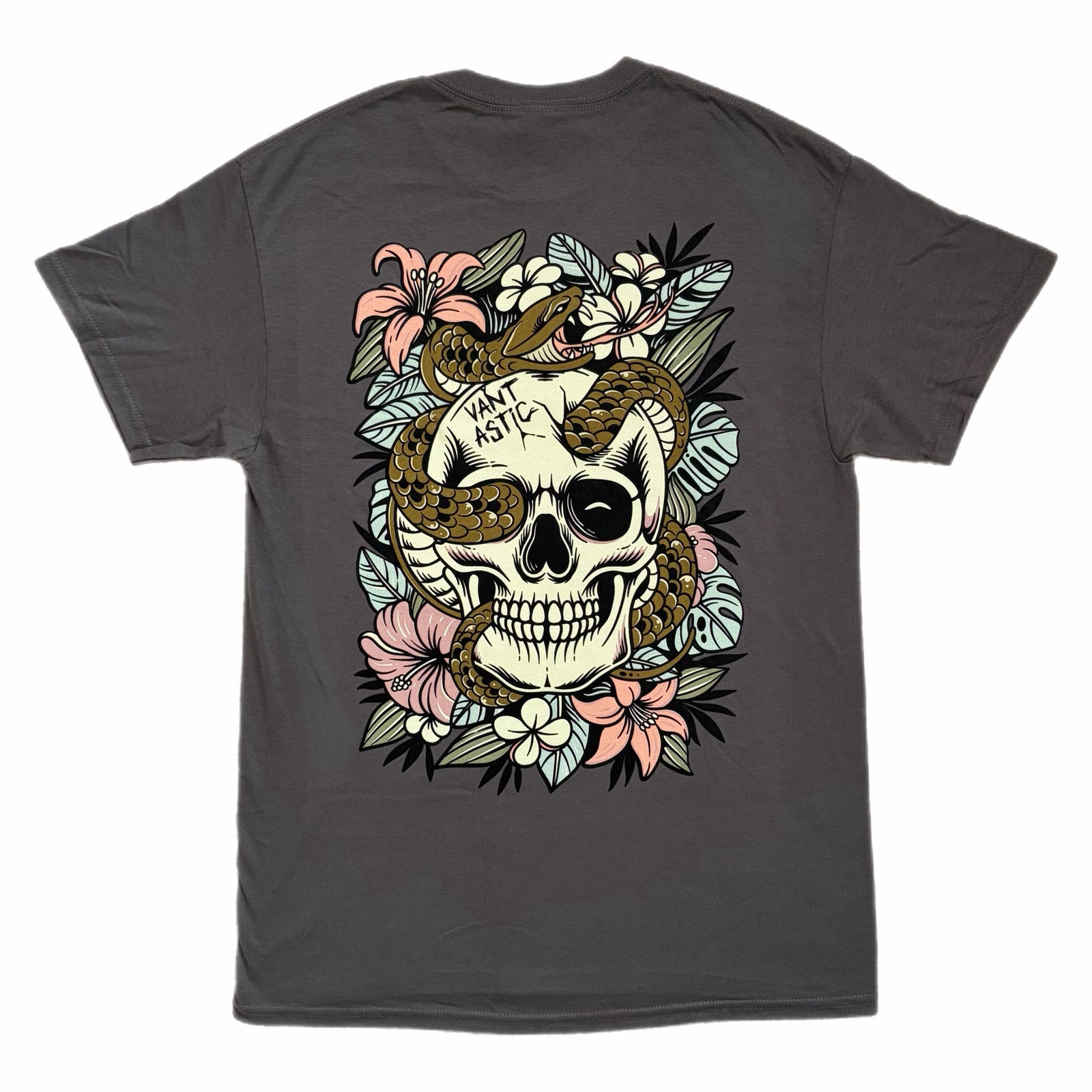Skull island t-shirt - charcoal