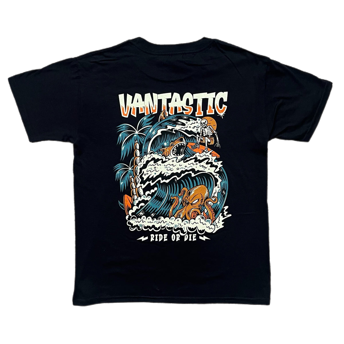 Kids ride or die T-shirt - black