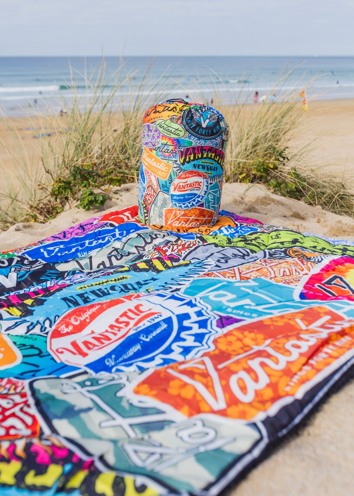 Sticker bomb Quilted Camping Blanket - Limited Edition