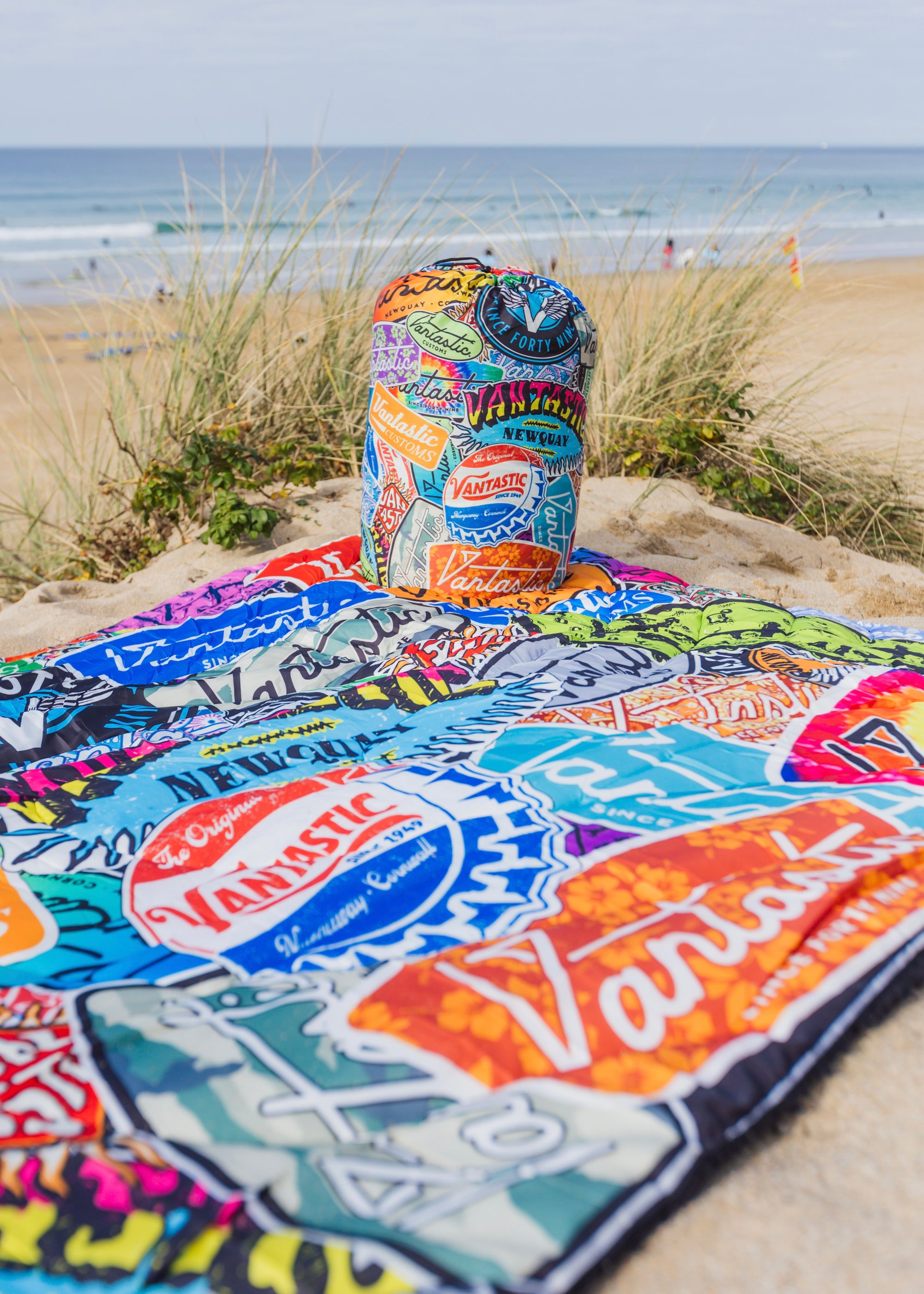 Sticker bomb Quilted Camping Blanket - Limited Edition