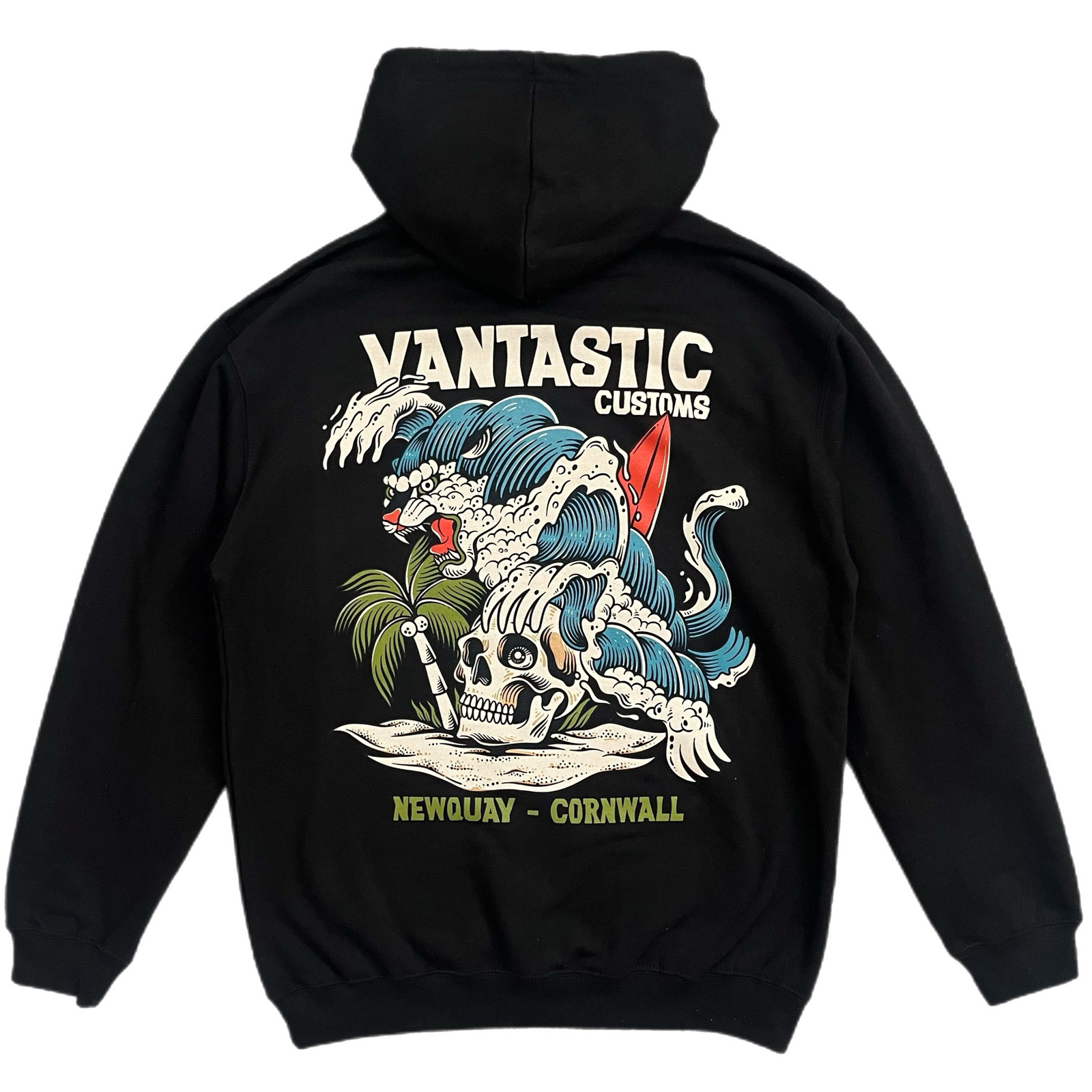 Wave panther Hoody - black