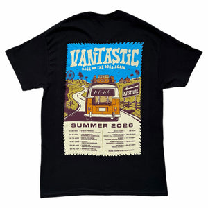 2026 UK festival Tour t-shirt - black
