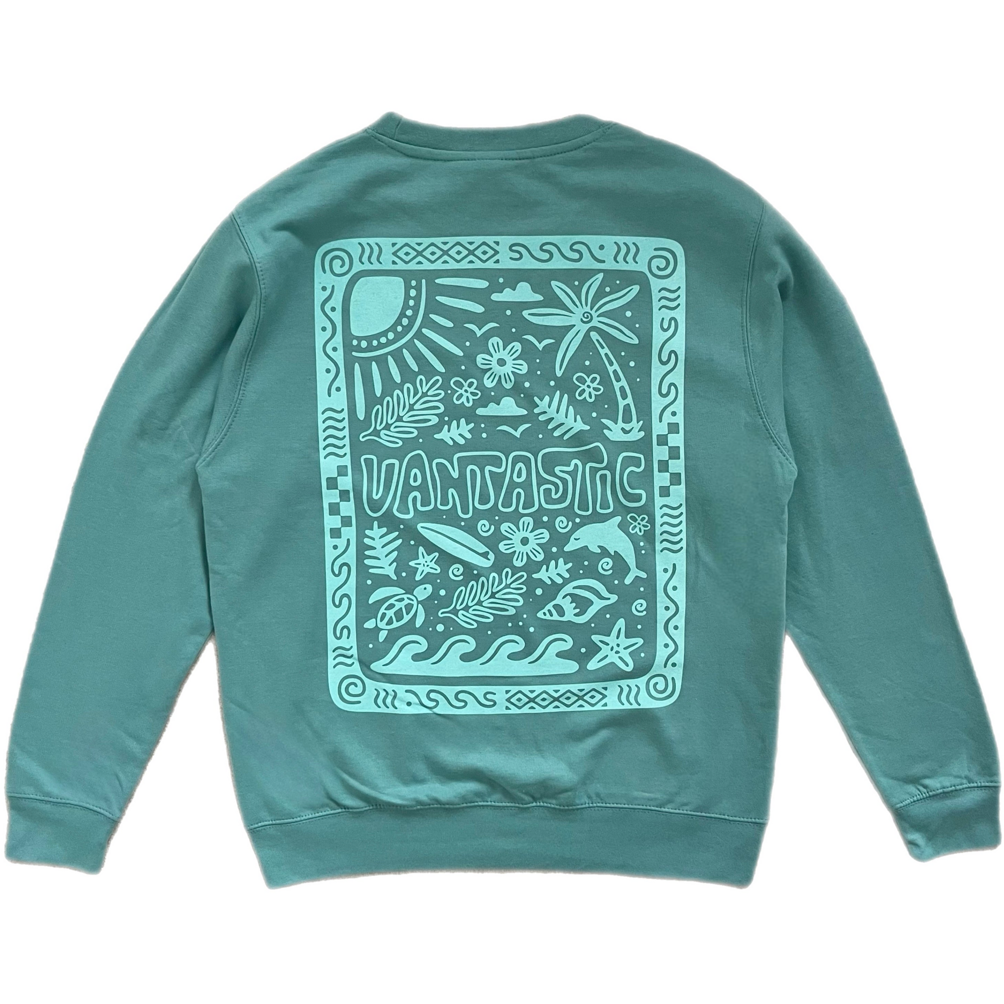 Under the sea sweatshirt - seafoam