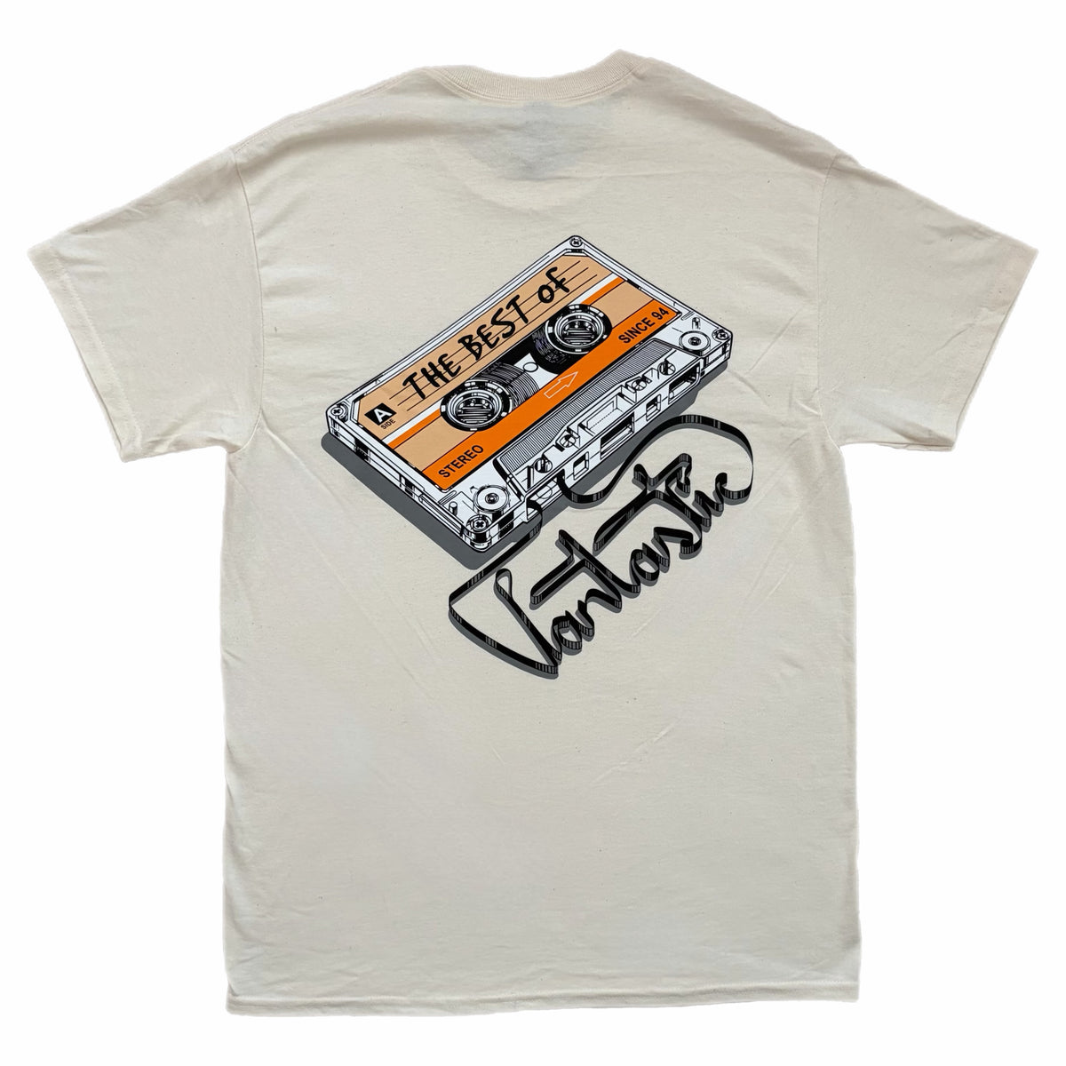Mix tape t-shirt - natural