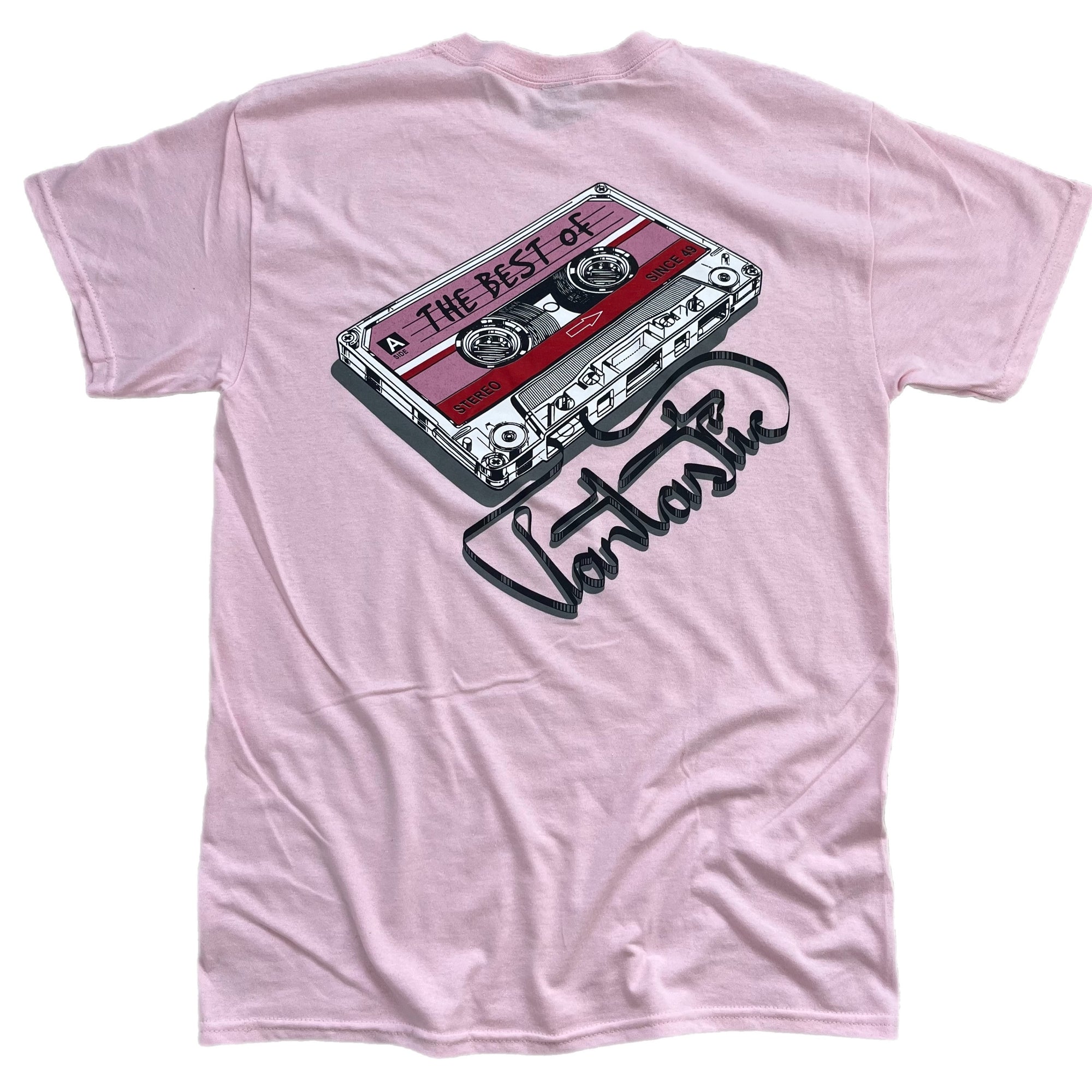 Mix Tape Short Sleeve T-shirt - Baby Pink