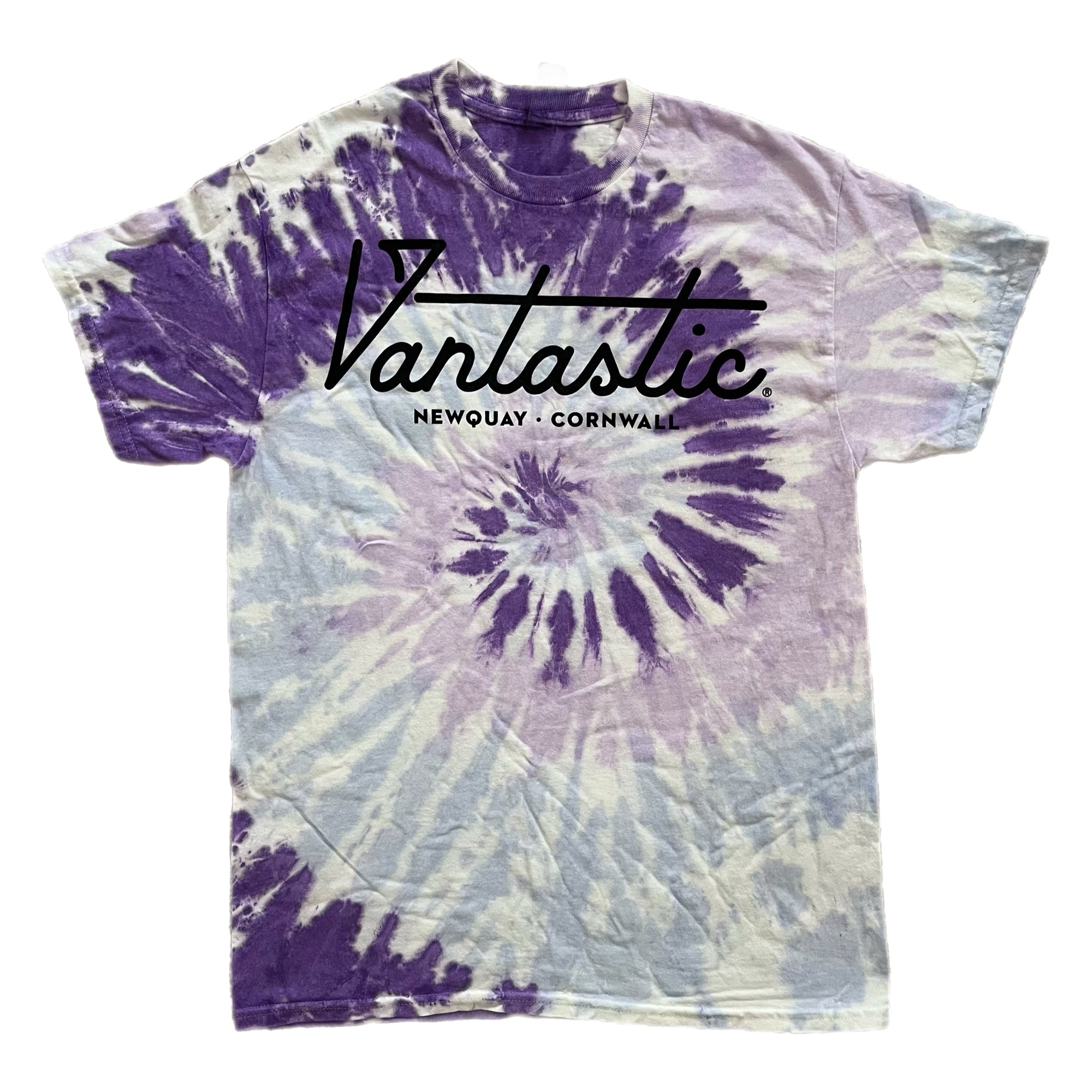 Tie-dye t-shirt - purple swirl