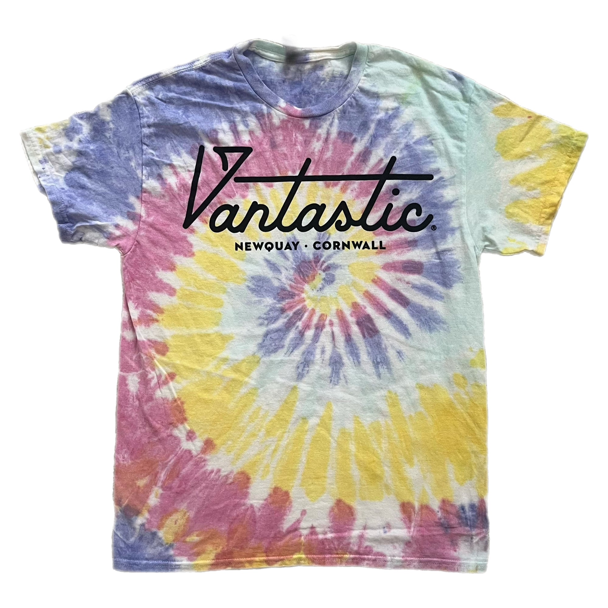 Tie-dye t-shirt - pastel rainbow swirl