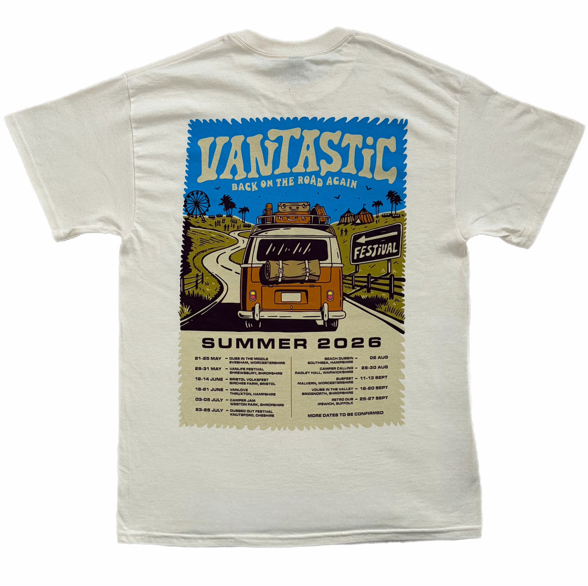 2026 UK Festival Tour t-shirt - natural