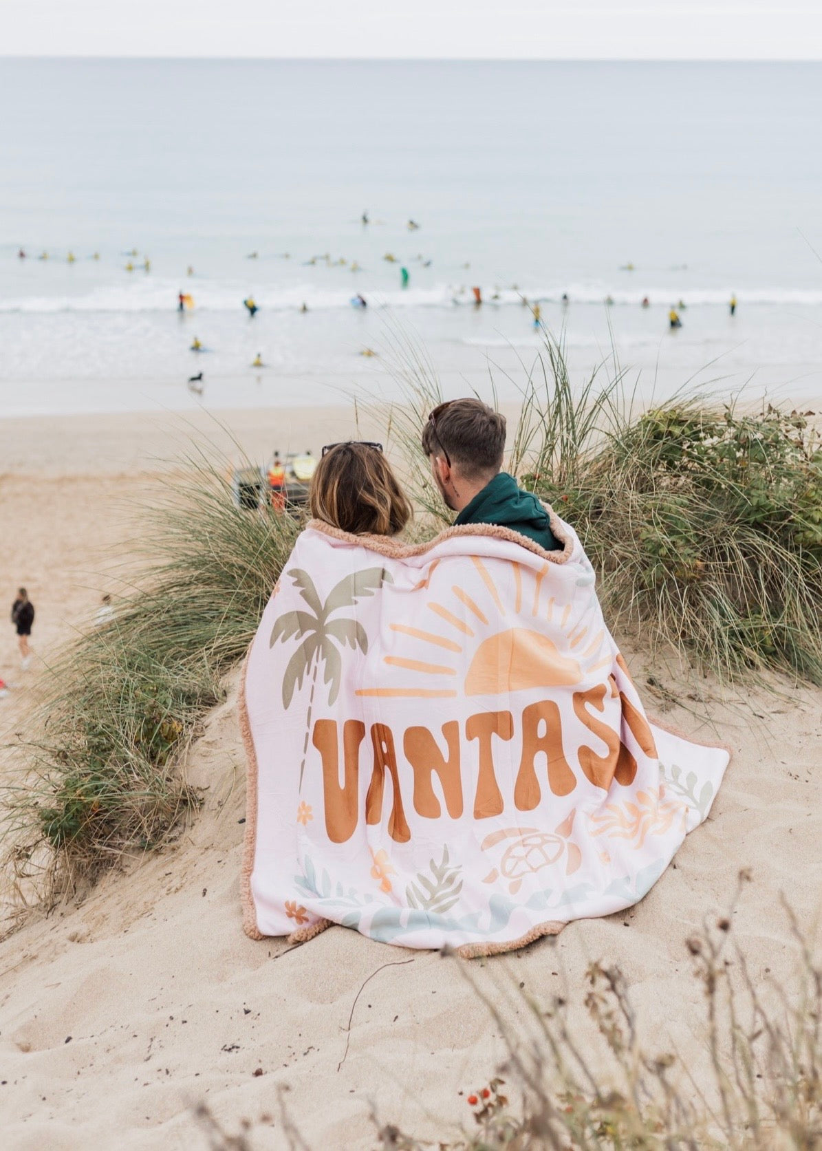 Turtle palms Fleece Camping Blanket - Limited Edition