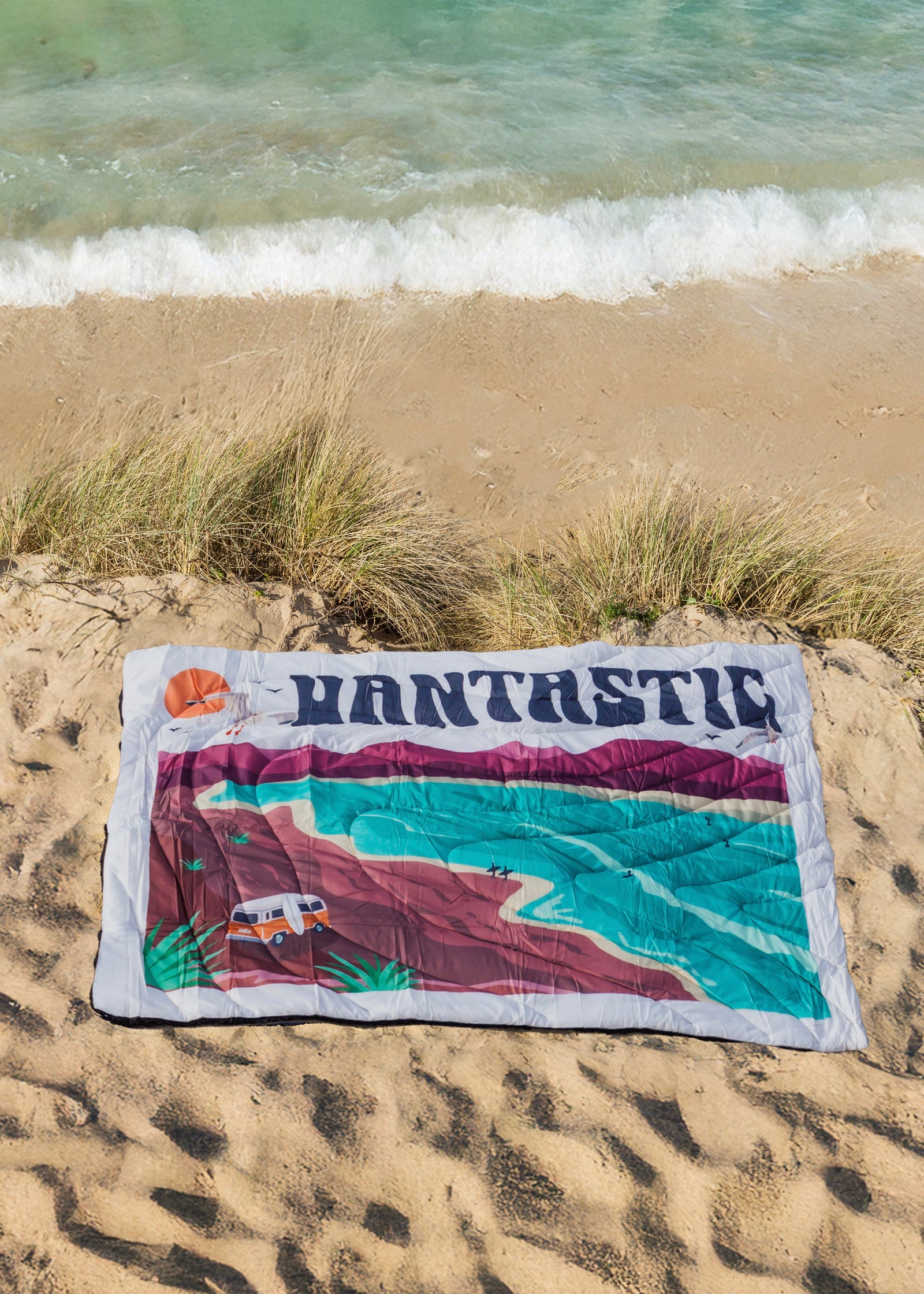 Coast of dreams Quilted Camping Blanket - Limited Edition