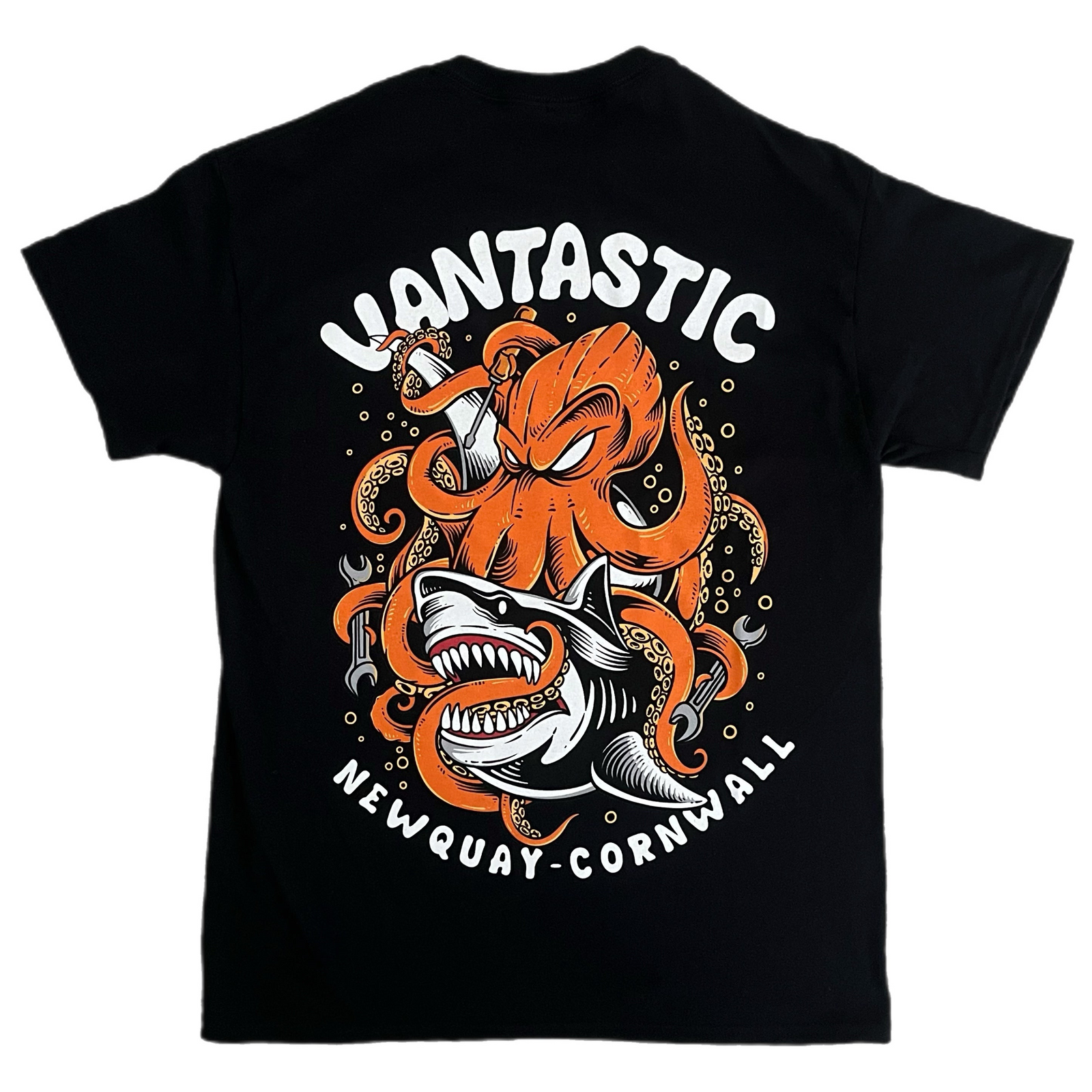 Shark Attack T-Shirt - Deep Black