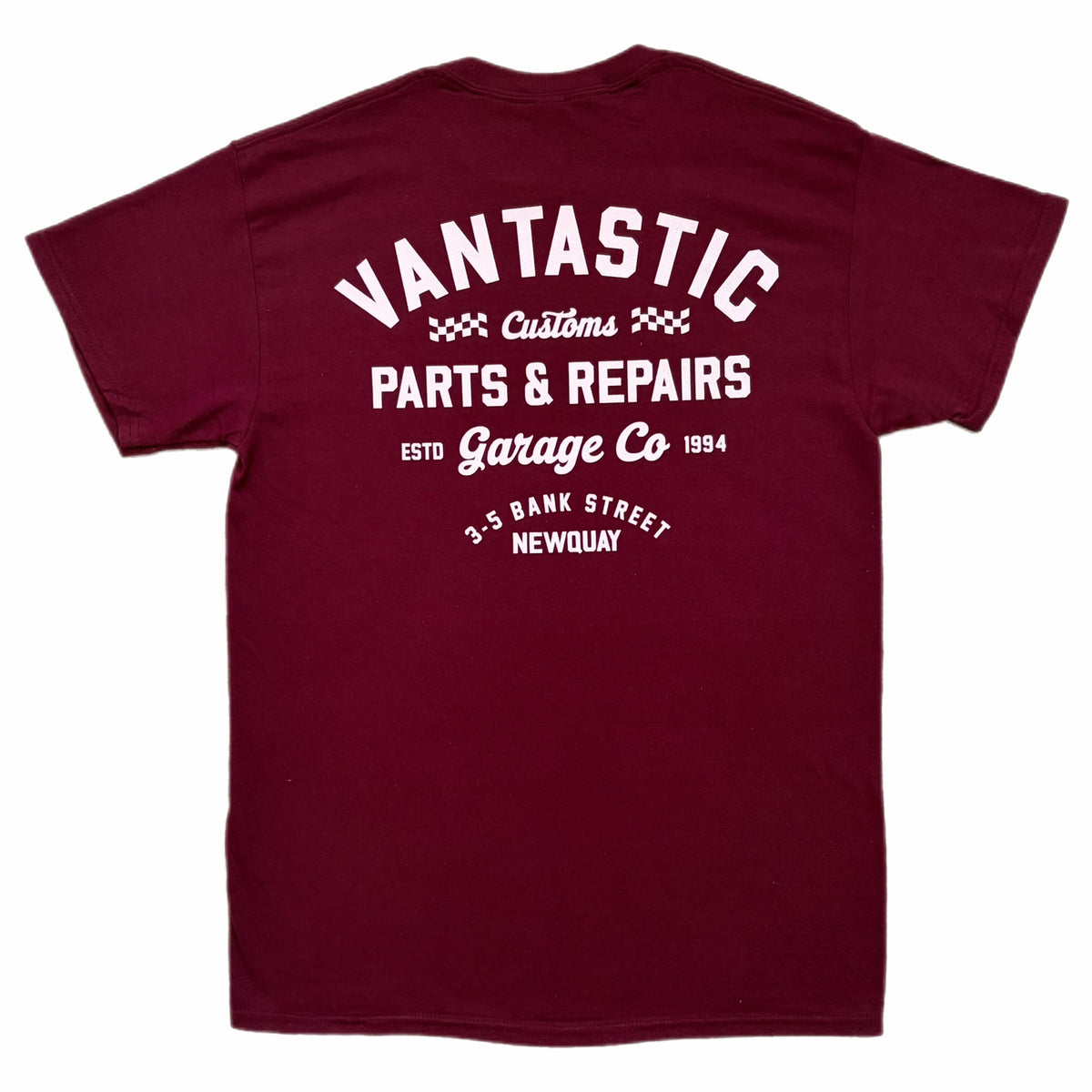 Parts & repairs t-shirt - maroon