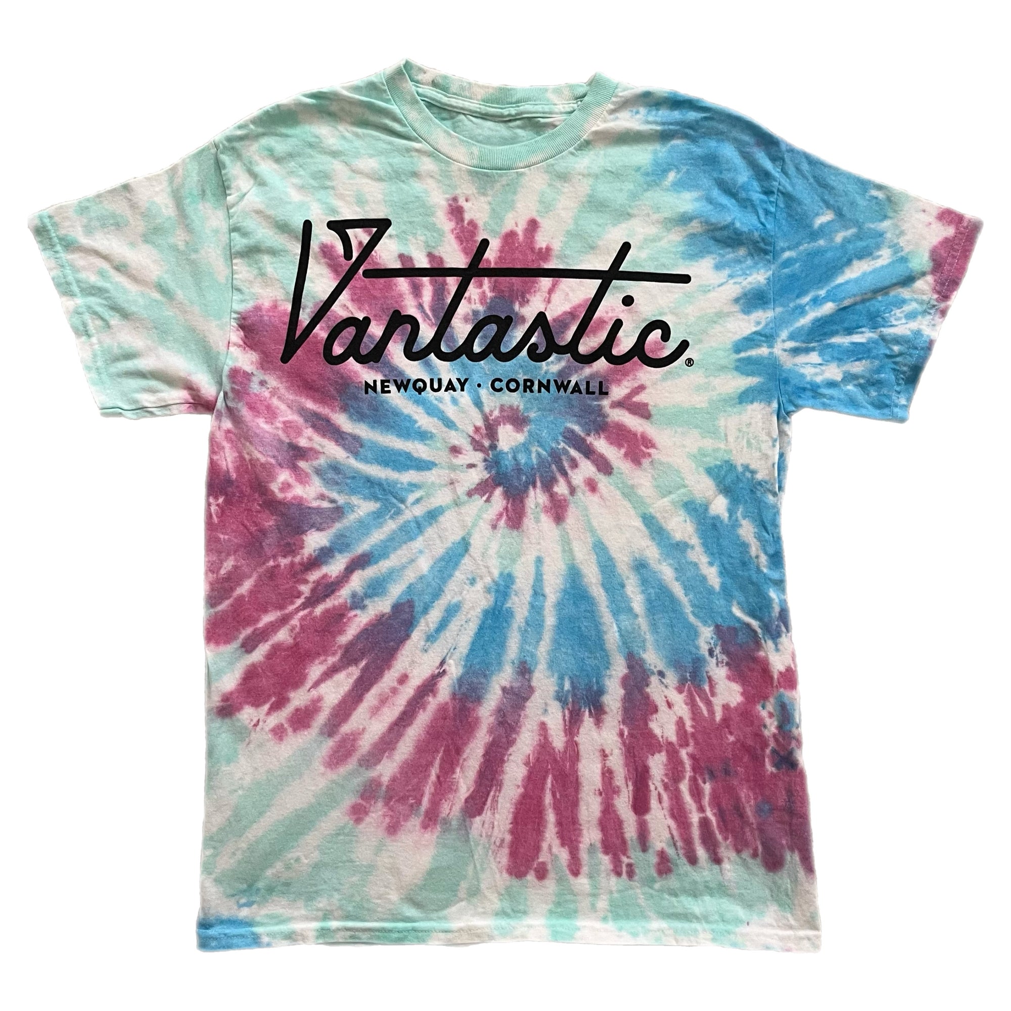 Tie-dye t-shirt - pastel paste swirl