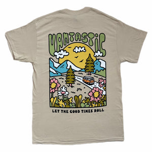 Let the good times roll t-shirt - sand