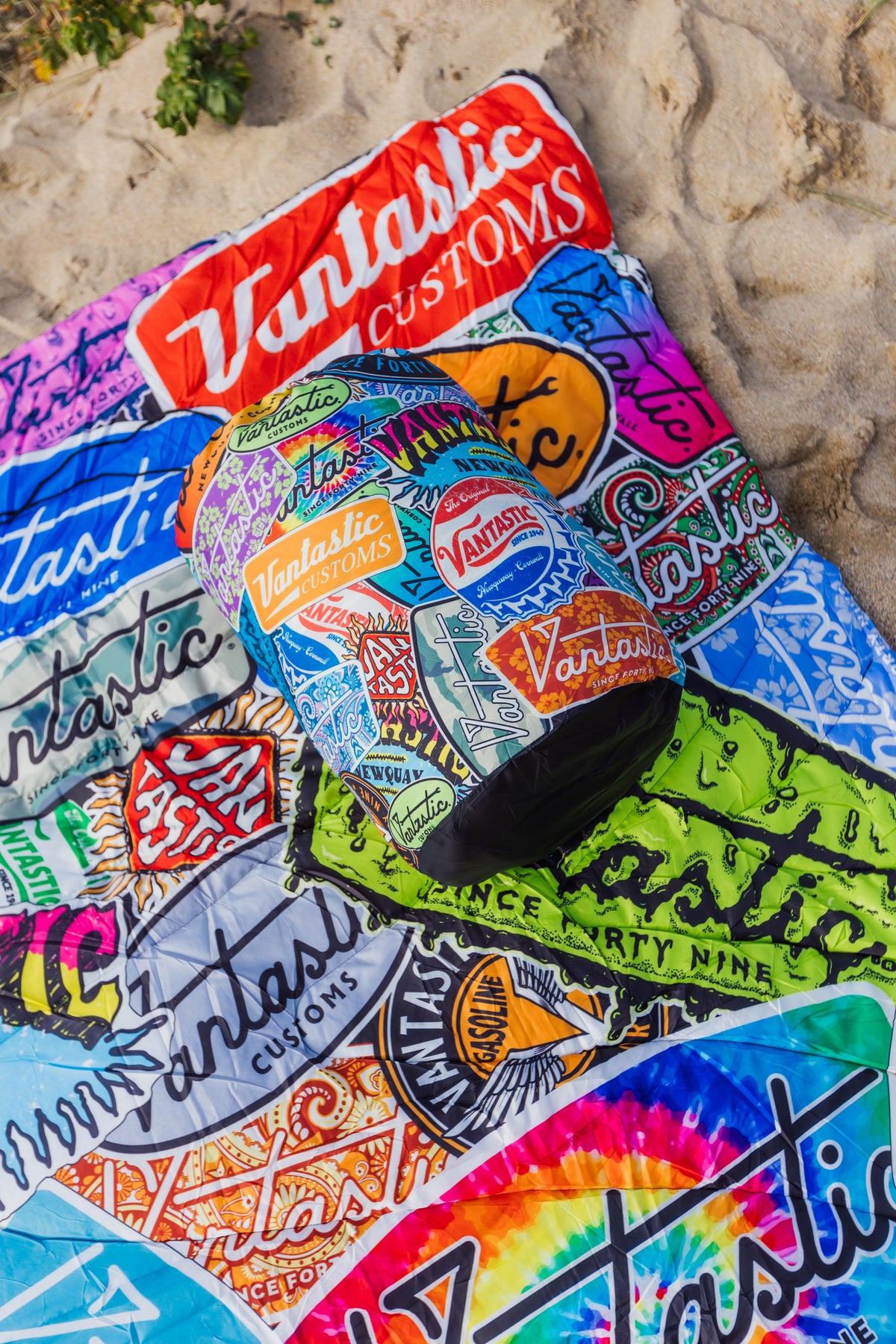 Sticker bomb Quilted Camping Blanket - Limited Edition