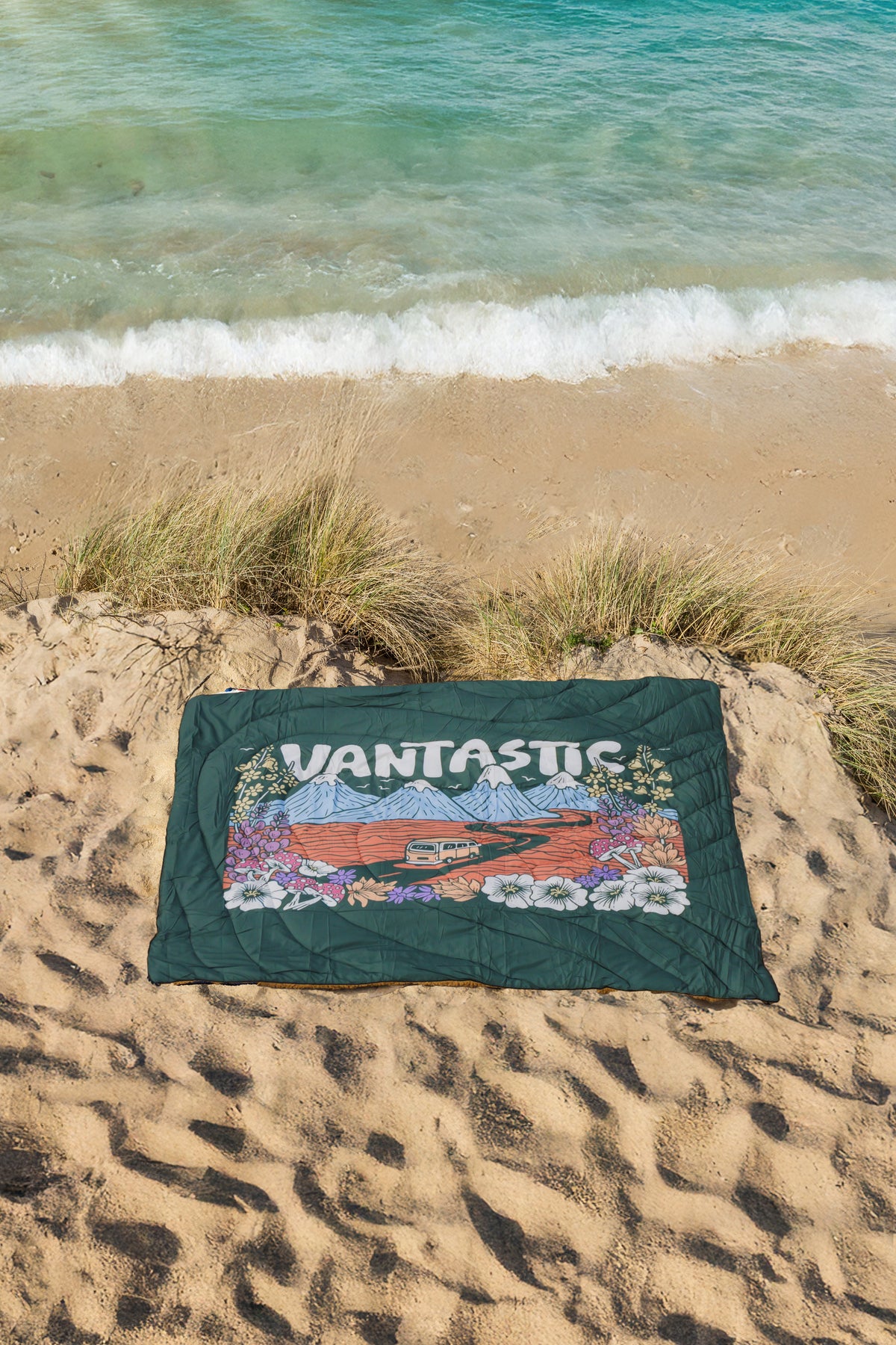 Back on the road again Quilted Camping Blanket - Limited Edition