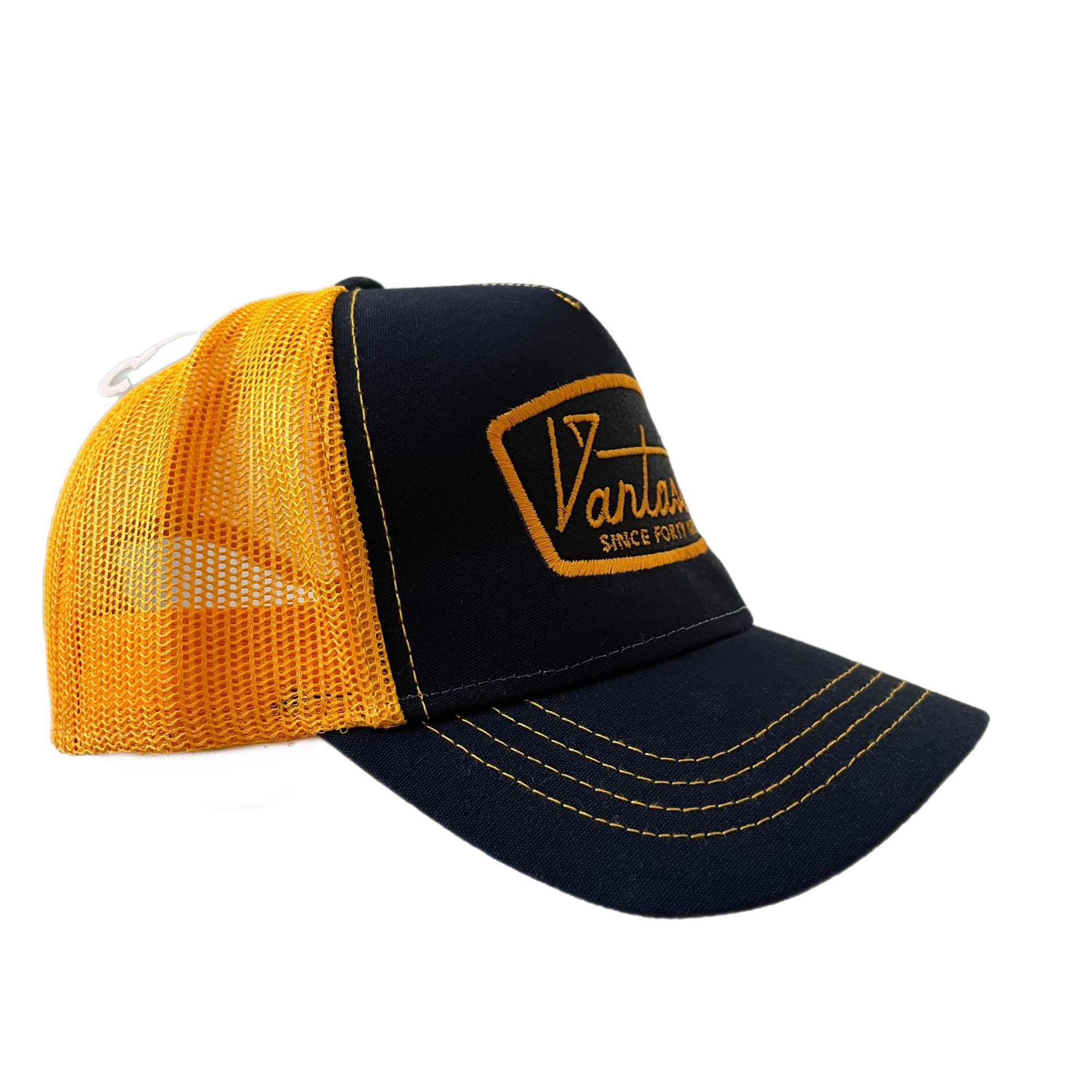 Deluxe trucker cap - navy/yellow