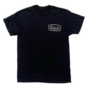 Deluxe outline short-sleeve t-shirt - black