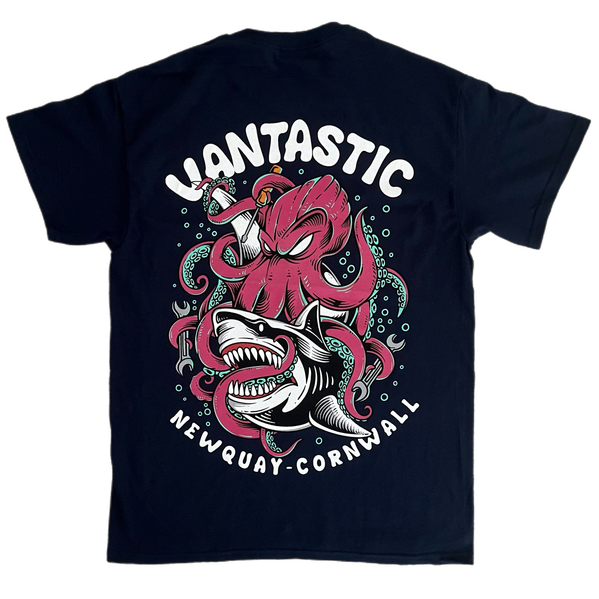 Shark Attack T-Shirt - Classic Navy