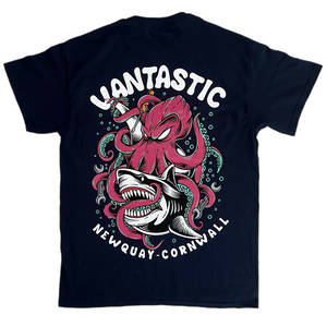 Shark Attack T-Shirt - Classic Navy