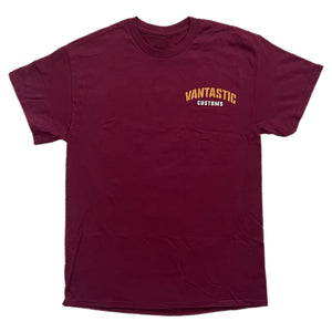 Custom garage short-sleeve t-shirt -maroon