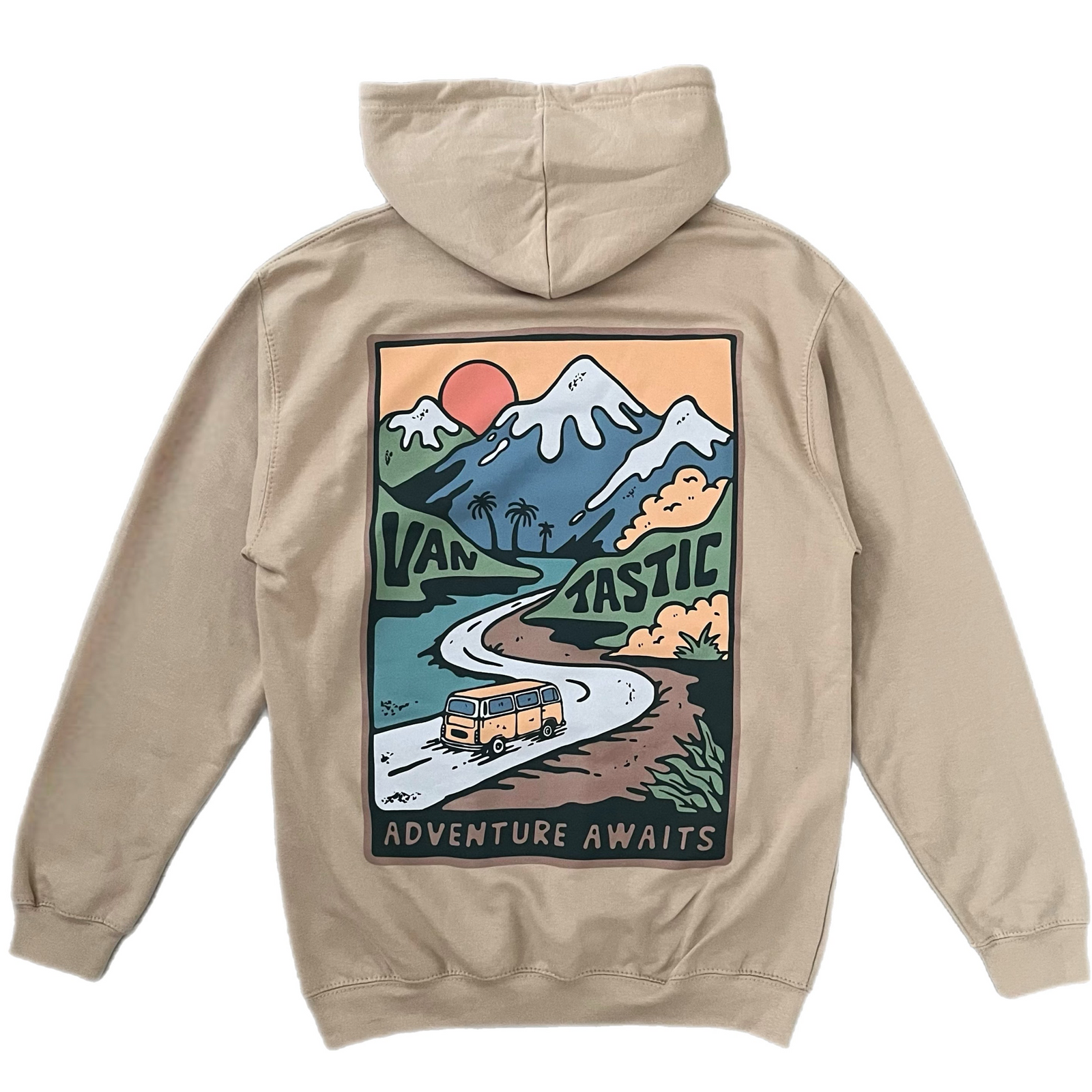 Adventure awaits Hoody - Sand