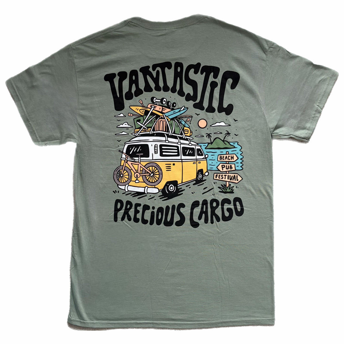 Precious cargo t-shirt - Dusty Green