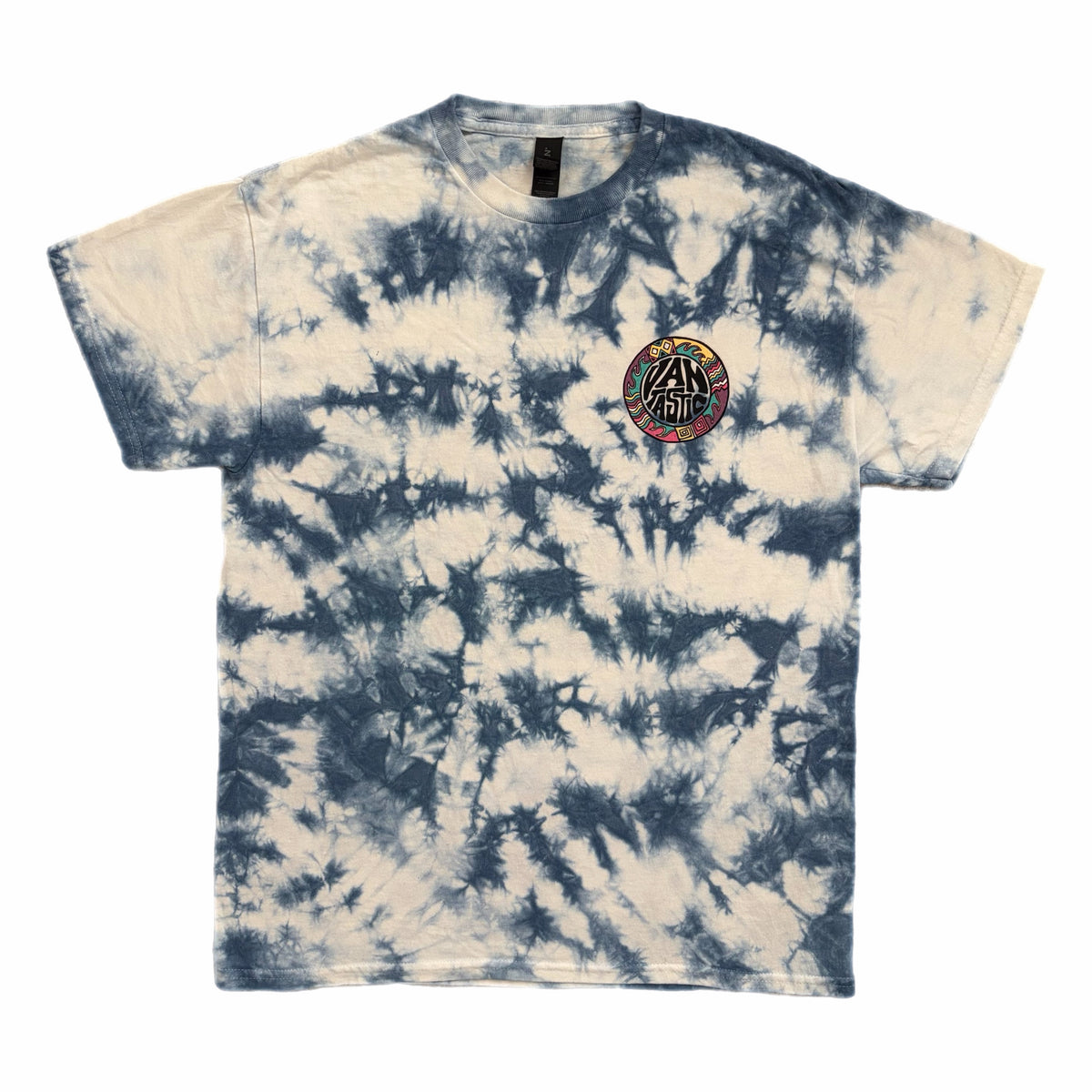Throwback Tie-dye scrunch t-shirt - blue