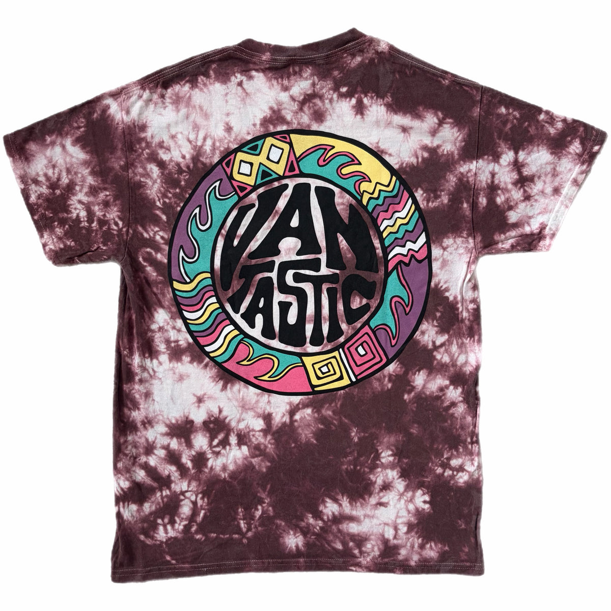 Throwback Tie-dye scrunch t-shirt - dark purple
