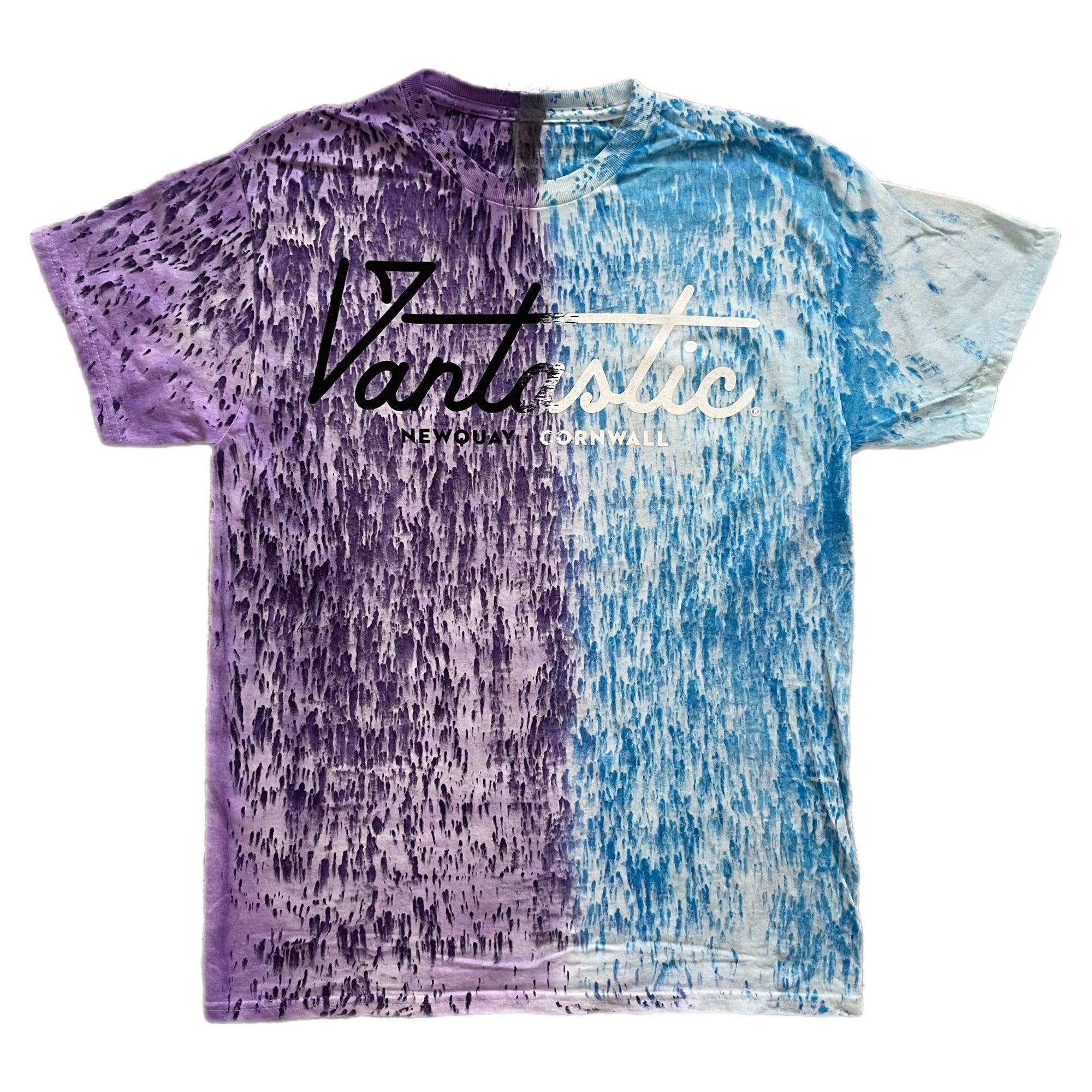 Tie-dye t-shirt - purple blue
