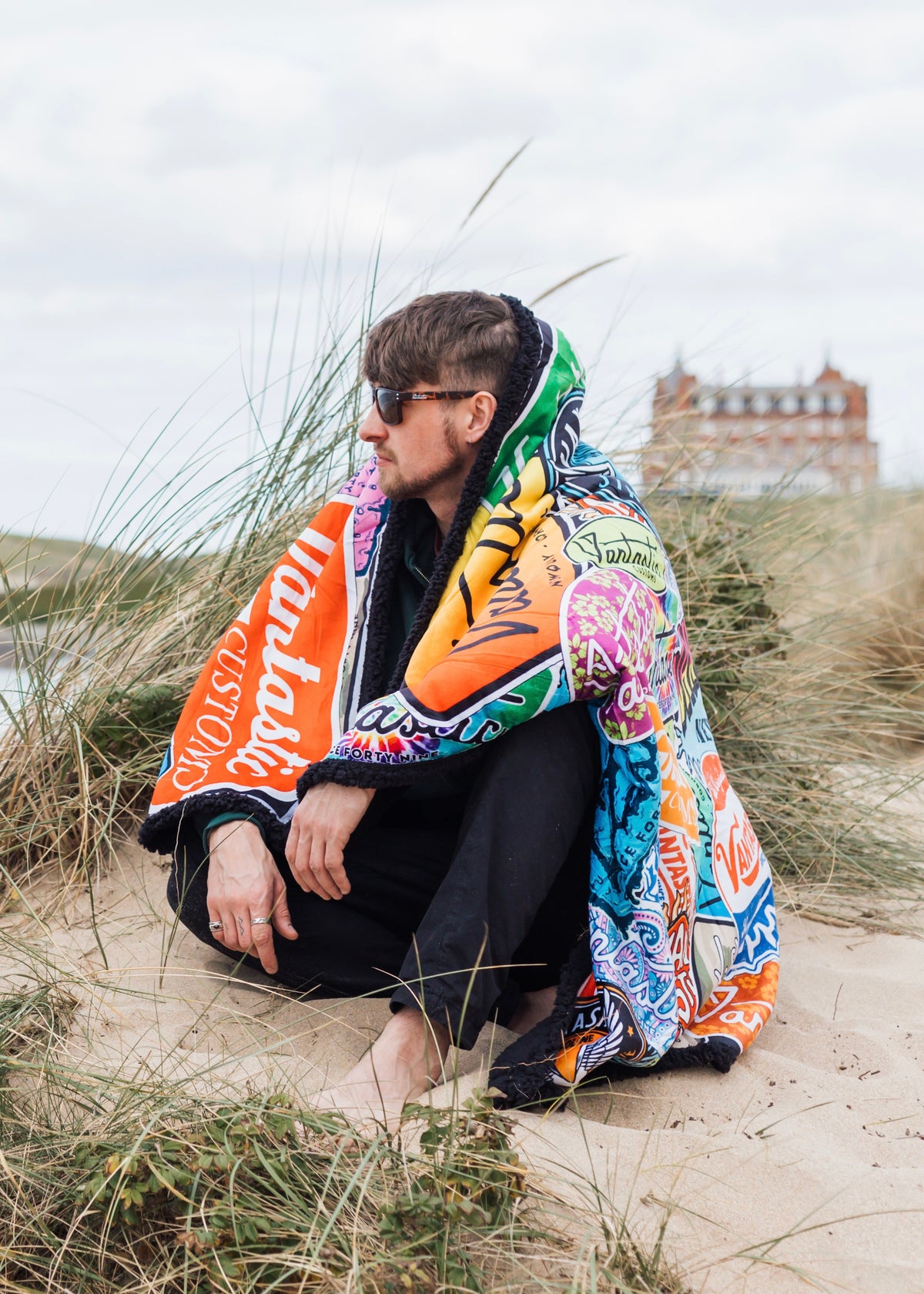 Sticker bomb Fleece Camping Blanket - Limited Edition