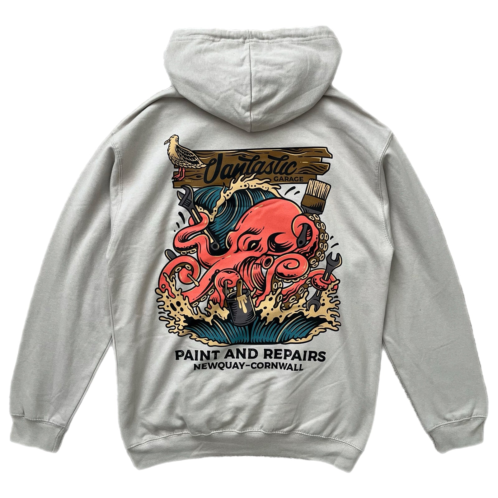 Octopus Hoody - stone