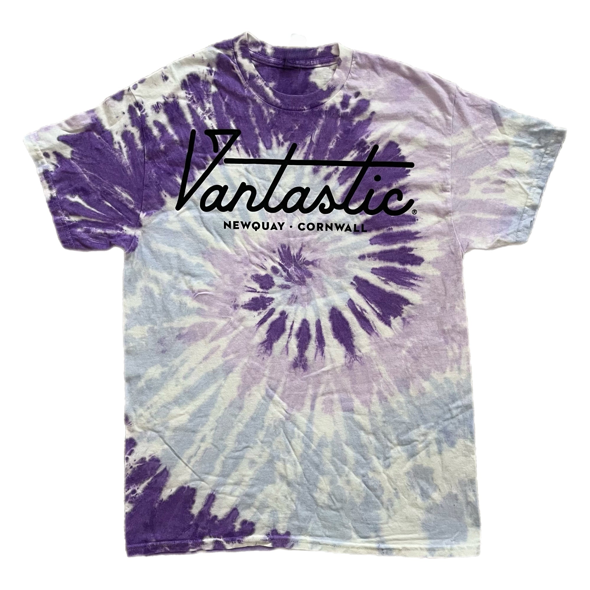 Kids tie-dye t-shirt - purple swirl