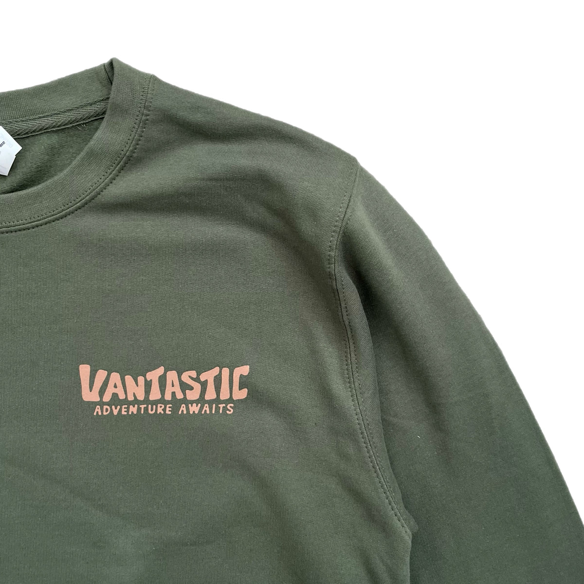 Adventure awaits sweatshirt - army green