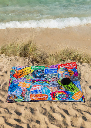 Sticker bomb Quilted Camping Blanket - Limited Edition