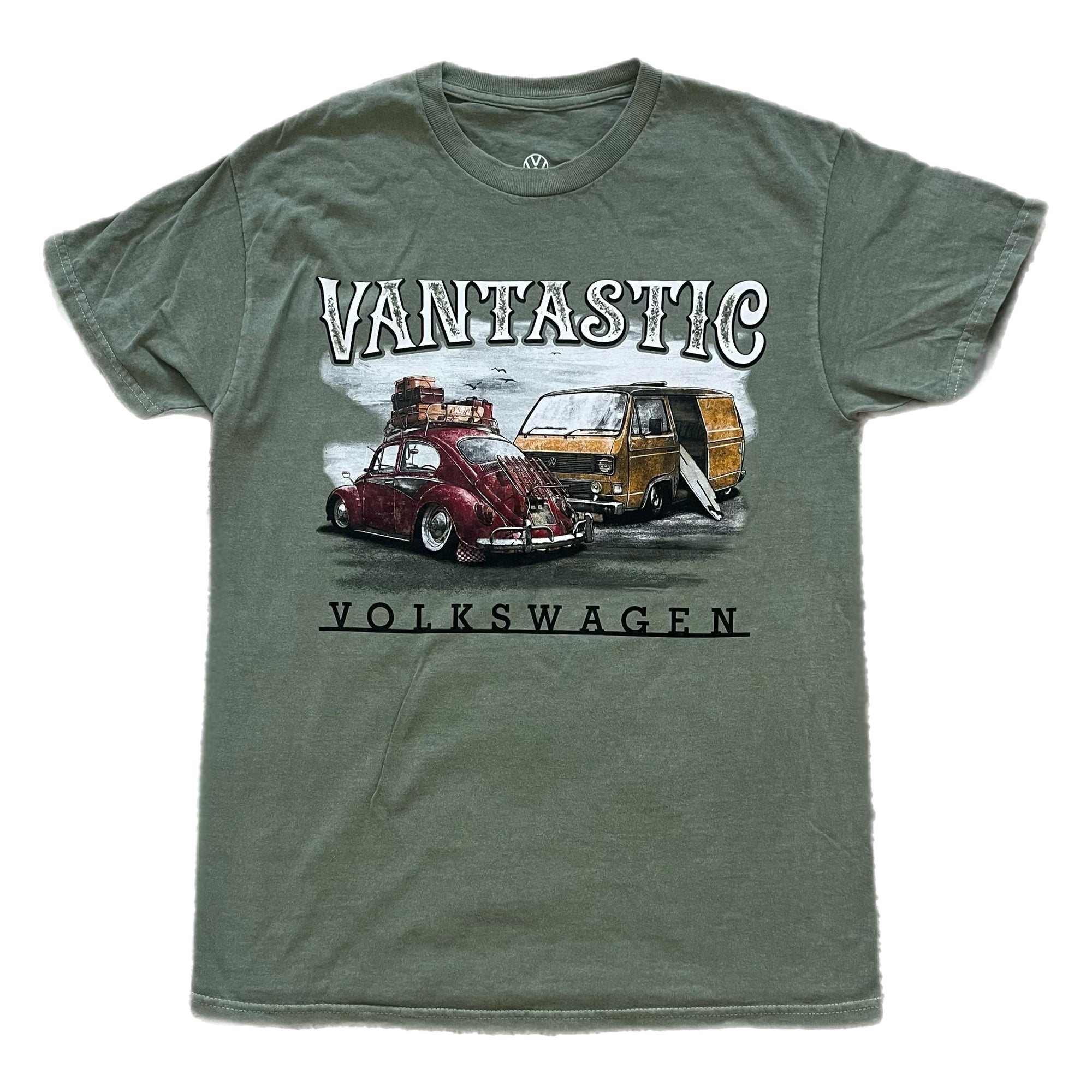 VW "Crantock" T-Shirt - Sage Surf Wash