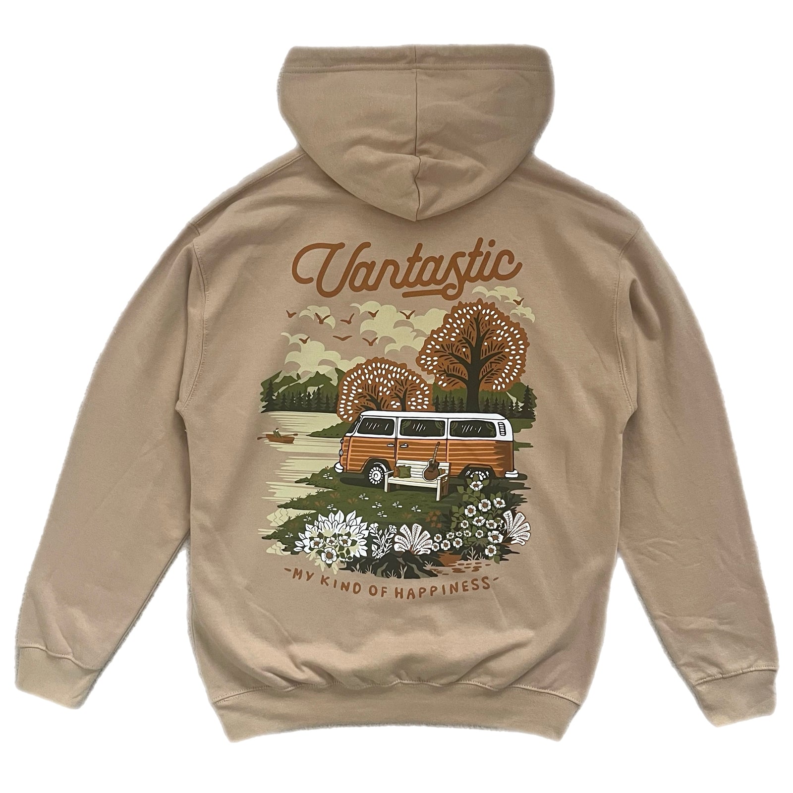 My kind of happiness Hoody - Sand