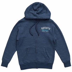 Living the dream Zip-Up Hoody - Heather Indigo