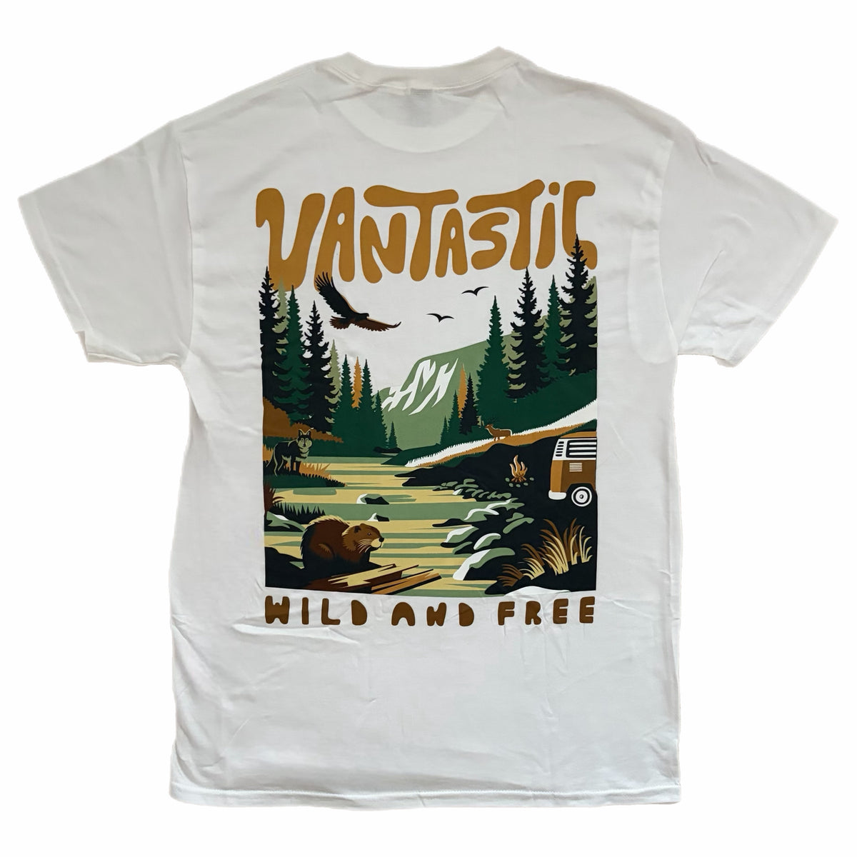 Wild and free T-shirt - white