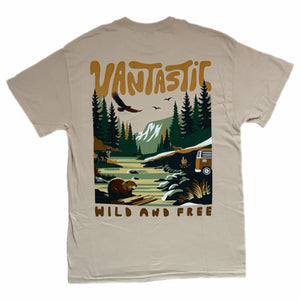 Wild and free T-shirt - sand